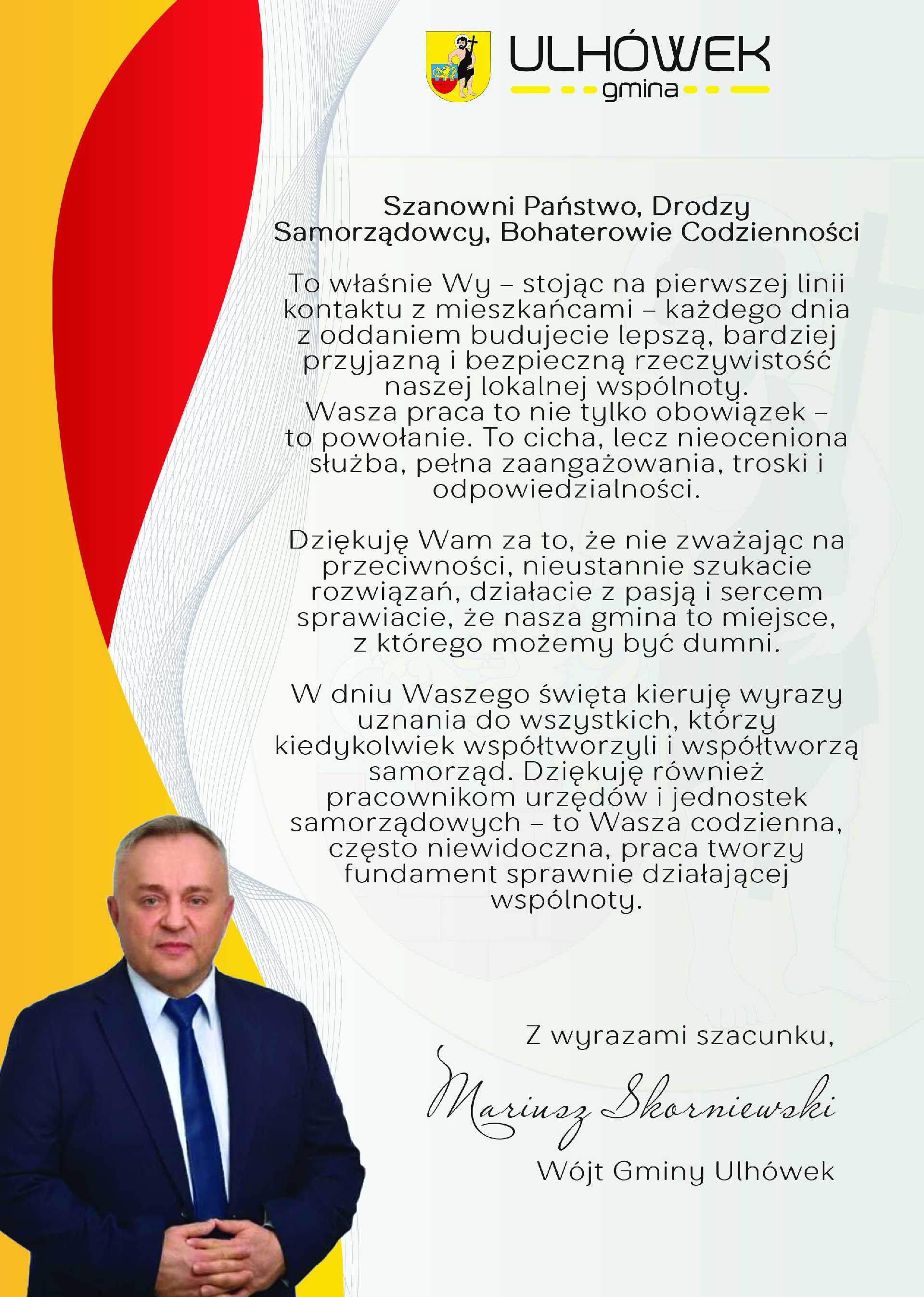 Zdjęcie do artykułu: Szanowni Państwo, Drodzy Samorządowcy, Bohaterowie Codzienności