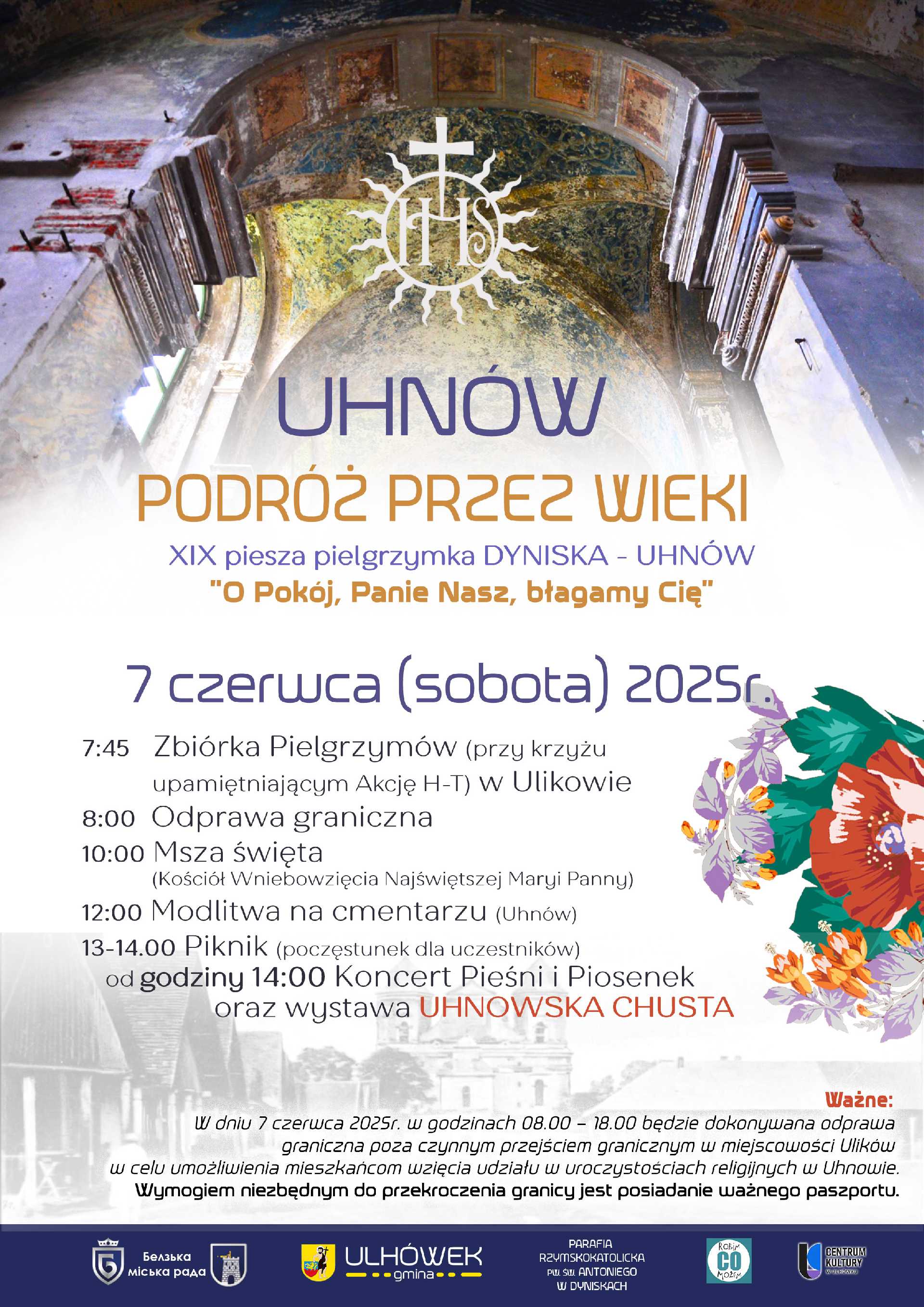 XIX Piesza Pielgrzymka DYNISKA - UHNÓW