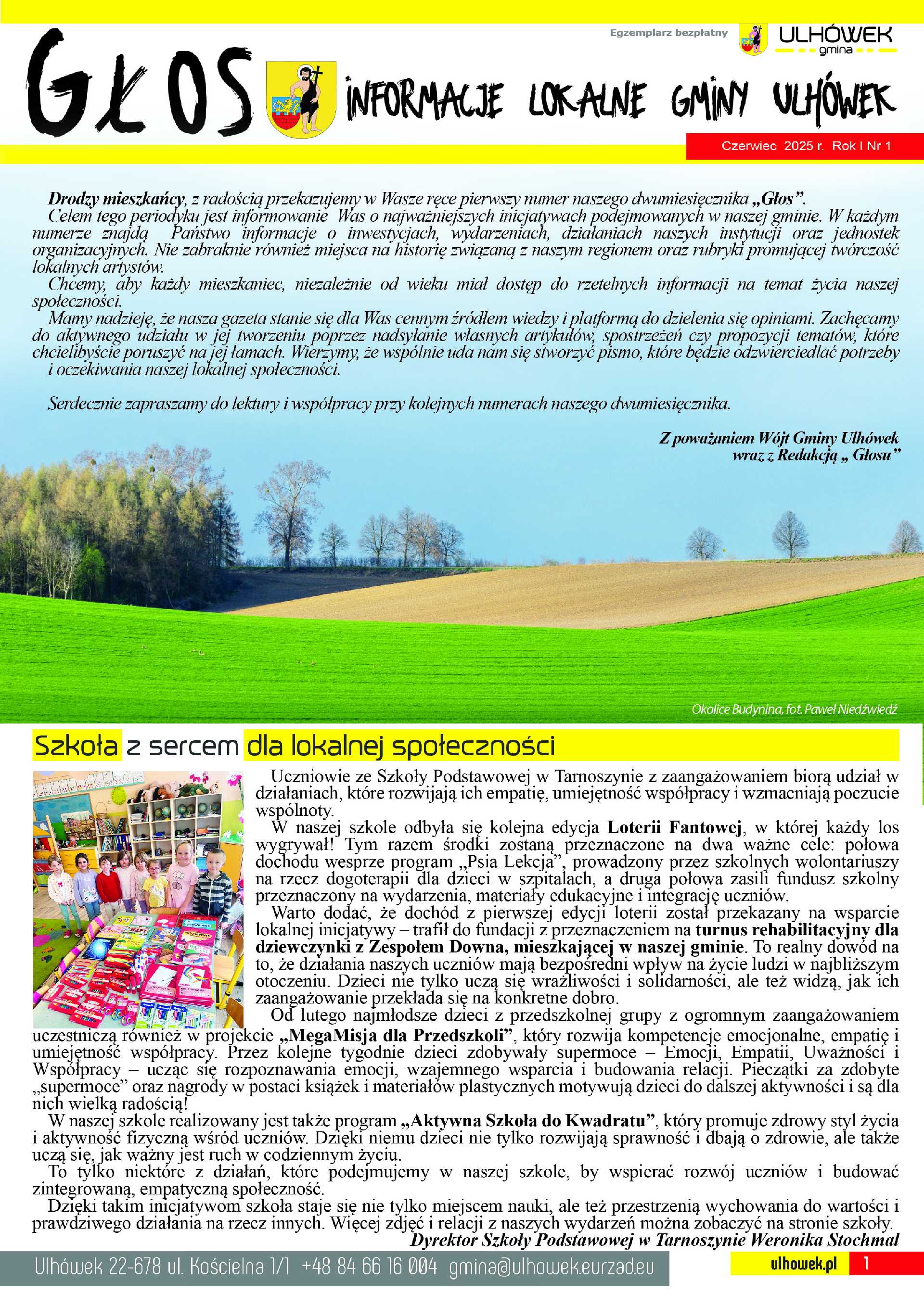 Gmina Ulhówek rozpoczęła wydawanie gazetki informacyjnej