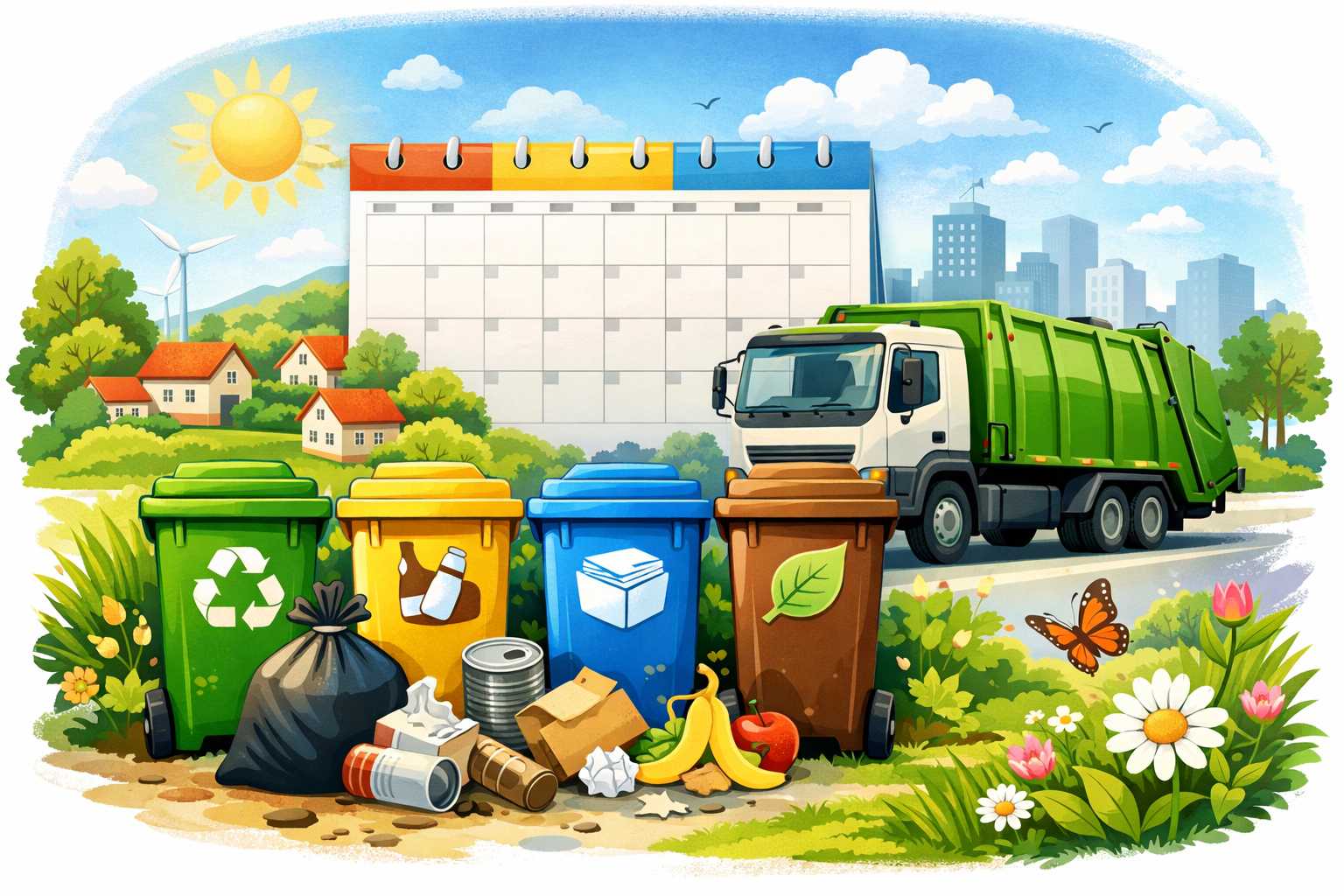 Zdjęcie do artykułu: Harmonogram zbioru odpadów komunalnych za I półrocze 2026 roku