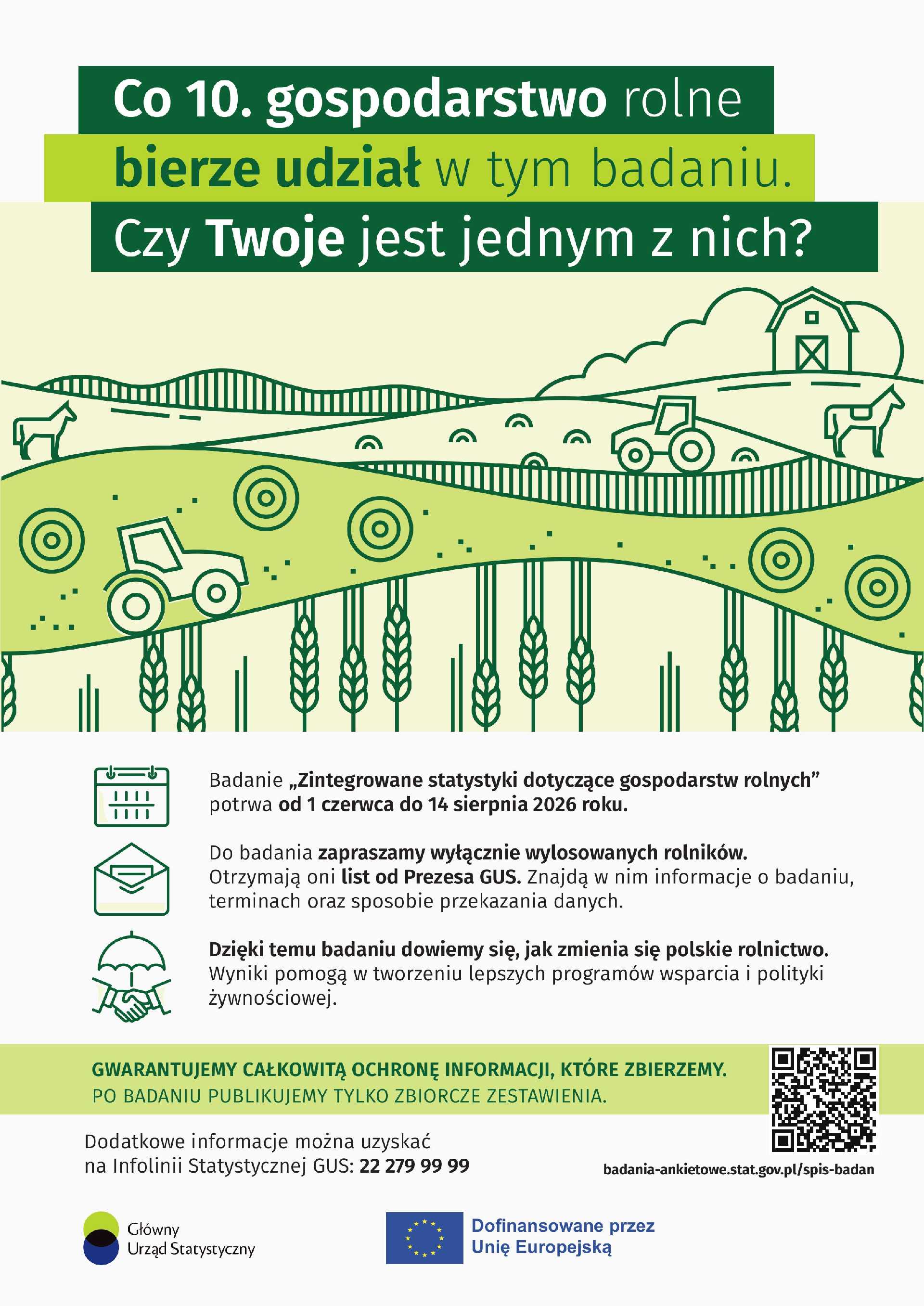 Zdjęcie do artykułu: Badania -Zintegrowane statystyki dotyczące gospodarstw rolnych-