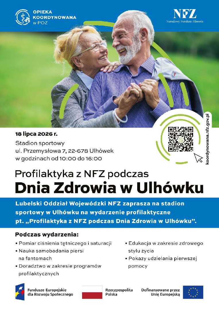 Zdjęcie do artykułu: Profilaktyka z NFZ podczas Dnia Zdrowia w Ulhówku