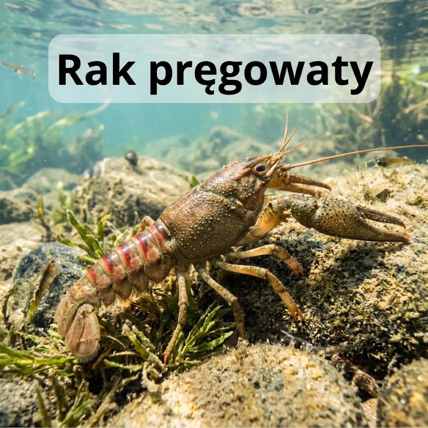 Plansza pomagająca rozpoznać raka pręgowatego